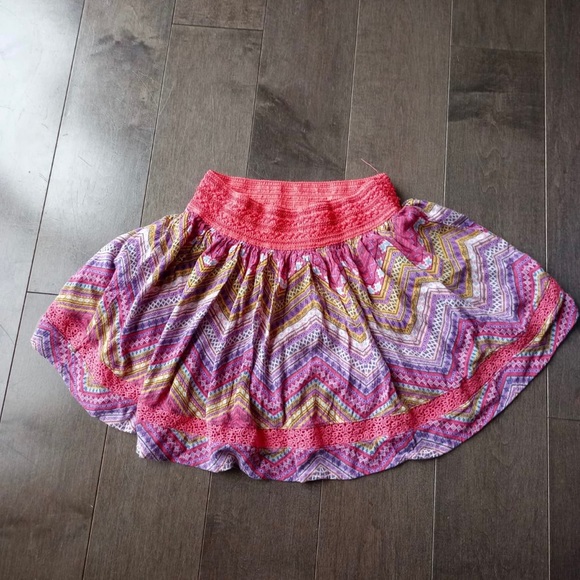 KANDY KISS Multicolor Bohemian Print Mini Skirt - Picture 2 of 3
